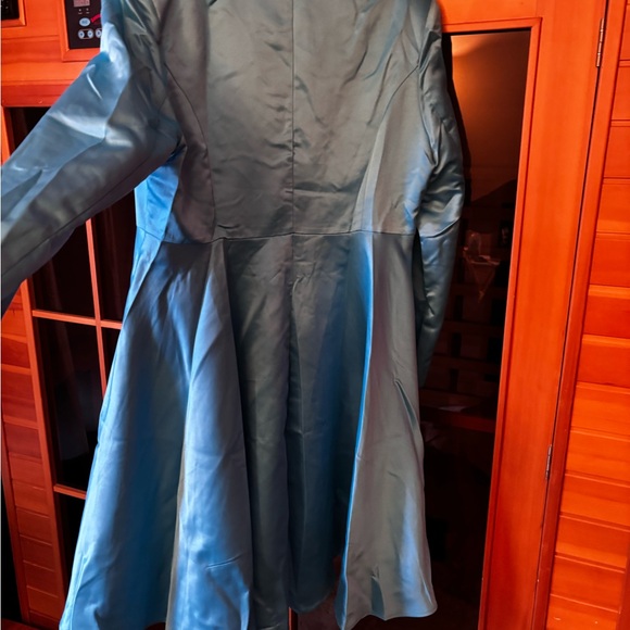 STYLEWE Teal Coat with Floral Detail - Picture 8 of 9